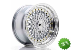 Llanta exclusiva Jr Wheels Jr9 15x8 Et15 4x100 114 Silver W Machined  Lip