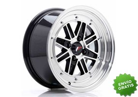 Llanta exclusiva Jr Wheels Jr31 15x7.5 Et20 4x100 Gloss Black Machine D Face