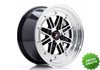 Llanta exclusiva Jr Wheels Jr31 15x7.5 Et20 4x100 Gloss Black Machine D Face