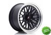 Llanta exclusiva Jr Wheels Jr10 15x8 Et20 4x100 108 Matt Black W Mach Ined Lip