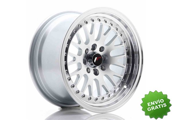 Llanta exclusiva Jr Wheels Jr10 15x8 Et20 4x100 108 Silver Machined F Ace