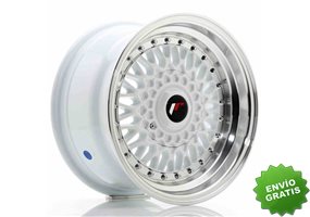 Llanta exclusiva Jr Wheels Jr9 15x8 Et20 4x100 108 White W Machined L Ip