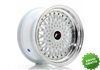 Llanta exclusiva Jr Wheels Jr9 15x8 Et20 4x100 108 White W Machined L Ip