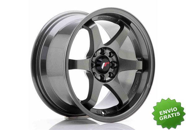 Llanta exclusiva Jr Wheels Jr3 15x8 Et25 4x100 108 Gun Metal