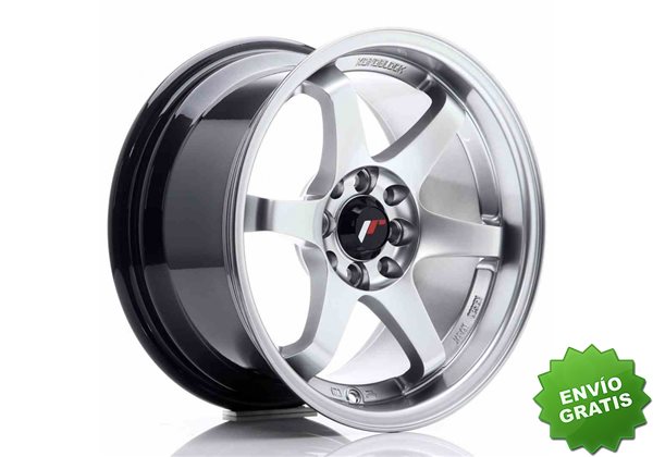 Llanta exclusiva Jr Wheels Jr3 15x8 Et25 4x100 108 Hyper Silver