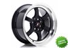 Llanta exclusiva Jr Wheels Jr12 15x7.5 Et26 4x100 108 Gloss Black
