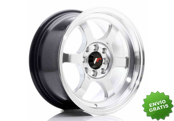 Llanta exclusiva Jr Wheels Jr12 15x7.5 Et26 4x100 108 Hyper Silver