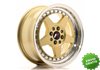 Llanta exclusiva Jr Wheels Jr6 15x7 Et35 4x100 114 Gold W Machined Li P