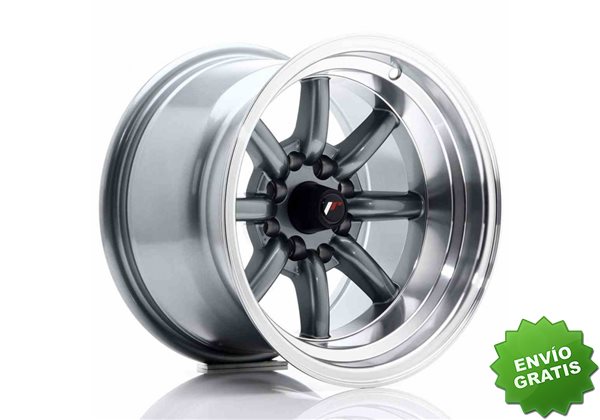 Llanta exclusiva Jr Wheels Jr19 14x9 Et-25 4x100 114 Gun Metal