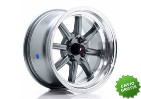 Llanta exclusiva Jr Wheels Jr19 15x8 Et0 4x100 Gun Metal