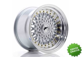 Llanta exclusiva Jr Wheels Jr9 15x9 Et10 4x100 108 Silver W Machined  Lip