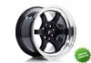Llanta exclusiva Jr Wheels Jr12 15x8.5 Et13 4x100 114 Gloss Black