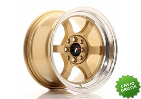 Llanta exclusiva Jr Wheels Jr12 15x8.5 Et13 4x100 114 Gold