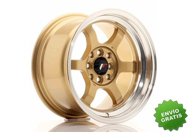 Llanta exclusiva Jr Wheels Jr12 15x8.5 Et13 4x100 114 Gold