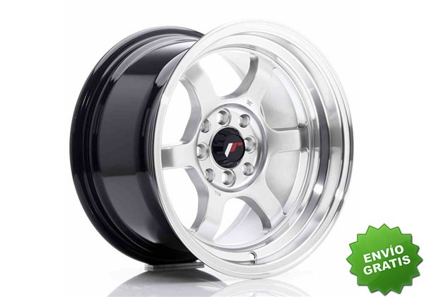 Llanta exclusiva Jr Wheels Jr12 15x8.5 Et13 4x100 114 Hyper Silver