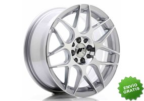 Llanta exclusiva Jr Wheels Jr18 16x7 Et25 4x100 108 Silver Machined