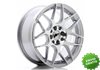 Llanta exclusiva Jr Wheels Jr18 16x7 Et25 4x100 108 Silver Machined