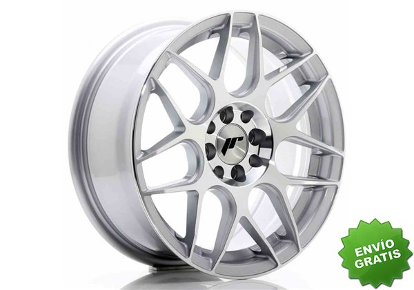 Llanta exclusiva Jr Wheels Jr18 16x7 Et35 4x100 114.3 Silver Machined