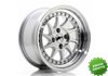 Llanta exclusiva Jr Wheels Jr26 15x8 Et5 4x100 Silver Machined Face