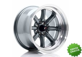 Llanta exclusiva Jr Wheels Jr19 15x9 Et-13 4x100 108 Gun Metal