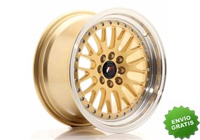 Llanta exclusiva Jr Wheels Jr10 16x8 Et20 4x100 108 Gold W Machined L Ip