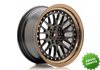 Llanta exclusiva Jr Wheels Jr10 16x8 Et20 4x100 108 Matt Black W Bron Ze Lip