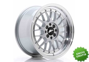 Llanta exclusiva Jr Wheels Jr23 16x8 Et20 4x100 108 Hyper Silver W Ma Chined Lip