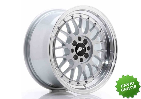 Llanta exclusiva Jr Wheels Jr23 16x8 Et20 4x100 108 Hyper Silver W Ma Chined Lip