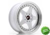 Llanta exclusiva Jr Wheels Jr6 16x7 Et35 4x100 114 White W Machined L Ip