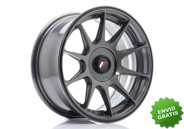 Llanta exclusiva Jr Wheels Jr11 15x7 Et30 Blank Hyper Gray