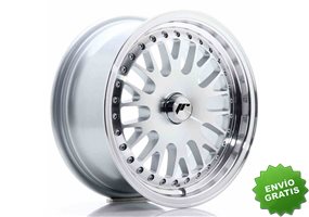 Llanta exclusiva Jr Wheels Jr10 15x7 Et30 Blank Silver Machined Face