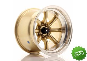 Llanta exclusiva Jr Wheels Jr19 15x10.5 Et-32 4x100 114 Gold