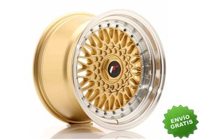 Llanta exclusiva Jr Wheels Jr9 16x9 Et20 4x100 108 Gold W Machined Li P