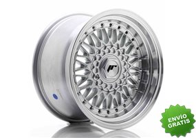 Llanta exclusiva Jr Wheels Jr9 16x9 Et20 4x100 108 Silver W Machined  Lip+silver Rivets