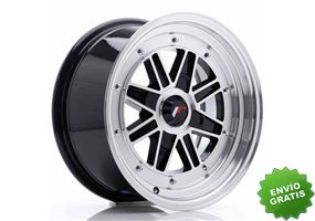 Llanta exclusiva Jr Wheels Jr31 15x7.5 Et20 4h Blank Gloss Black Ma Chined Face