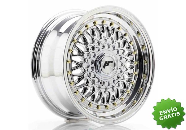 Llanta exclusiva Jr Wheels Jr9 15x7 Et20 4x100 108 Chrome