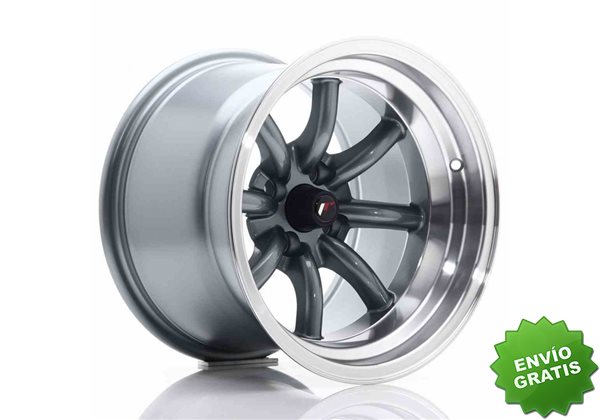 Llanta exclusiva Jr Wheels Jr19 15x10.5 Et-32 4x100 Gun Metal