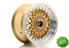 Llanta exclusiva Jr Wheels Jr9 16x8 Et25 4x100 108 Gold W Machined Li P