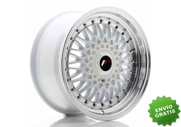 Llanta exclusiva Jr Wheels Jr9 16x8 Et25 4x100 108 White W Machined L Ip