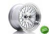Llanta exclusiva Jr Wheels Jr10 15x9 Et0-20 Blank Silver Machined Fac E