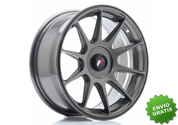 Llanta exclusiva Jr Wheels Jr11 16x7 Et30 Blank Hyper Gray