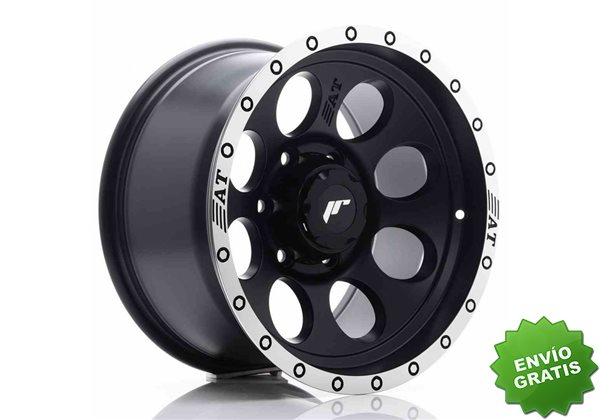 Llanta exclusiva Jr Wheels Jrx4 16x9 Et-10 6x114.3 Matt Black W Machi Ned Lip