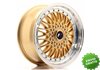 Llanta exclusiva Jr Wheels Jr9 17x7.5 Et20 4x100 108 Gold W Machined  Lip