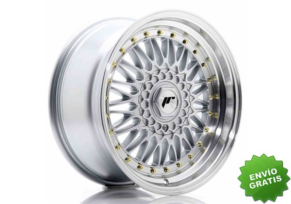 Llanta exclusiva Jr Wheels Jr9 17x8.5 Et20 4x100 108 Silver W Machined% 20lip