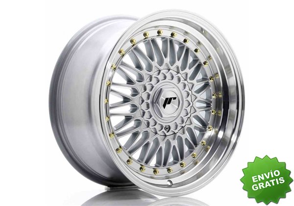 Llanta exclusiva Jr Wheels Jr9 17x8.5 Et20 4x100 114 Silver W Machined% 20lip