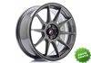 Llanta exclusiva Jr Wheels Jr11 17x7.25 Et25 4x100 108 Hyper Gray