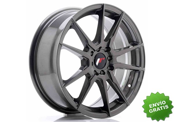 Llanta exclusiva Jr Wheels Jr21 17x7 Et25 4x100 108 Hyper Gray