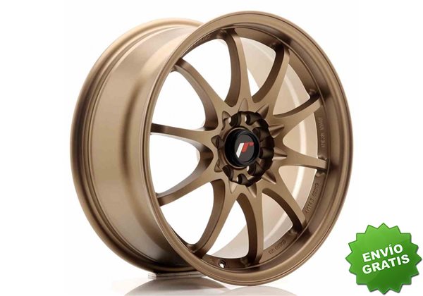 Llanta exclusiva Jr Wheels Jr5 17x7.5 Et35 4x100 114.3 Dark Anodized  Bronze