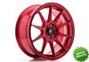 Llanta exclusiva Jr Wheels Jr11 17x7.25 Et35 5x100 114.3 Platinum Red