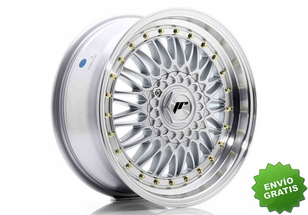 Llanta exclusiva Jr Wheels Jr9 17x7.5 Et35 4x100 108 Silver W Machined% 20lip